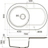 Мойка OMOIKIRI MANMARU 78-DC Artgranit/темный шоколад 4993361