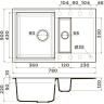 Мойка OMOIKIRI SAKAIME 78-2-BL Tetogranit/черный 4993114