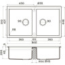 Мойка OMOIKIRI KITAGAWA 86-2-GB Artceramic/графит 4993492