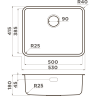 Мойка OMOIKIRI OMI 53-U/I ULTRA-LG нержавеющая сталь/светлое золото 4997409