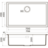 Мойка OMOIKIRI YAMAKAWA 75-U/I-DO Artceramic/deep ocean 4997029